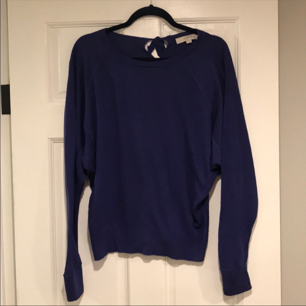 Ann Taylor loft | purple lightweight sweat… - Picture 5 of 6